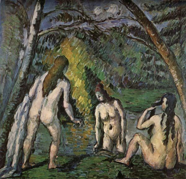 Paul Cezanne Three Women Bathing Sweden oil painting art
